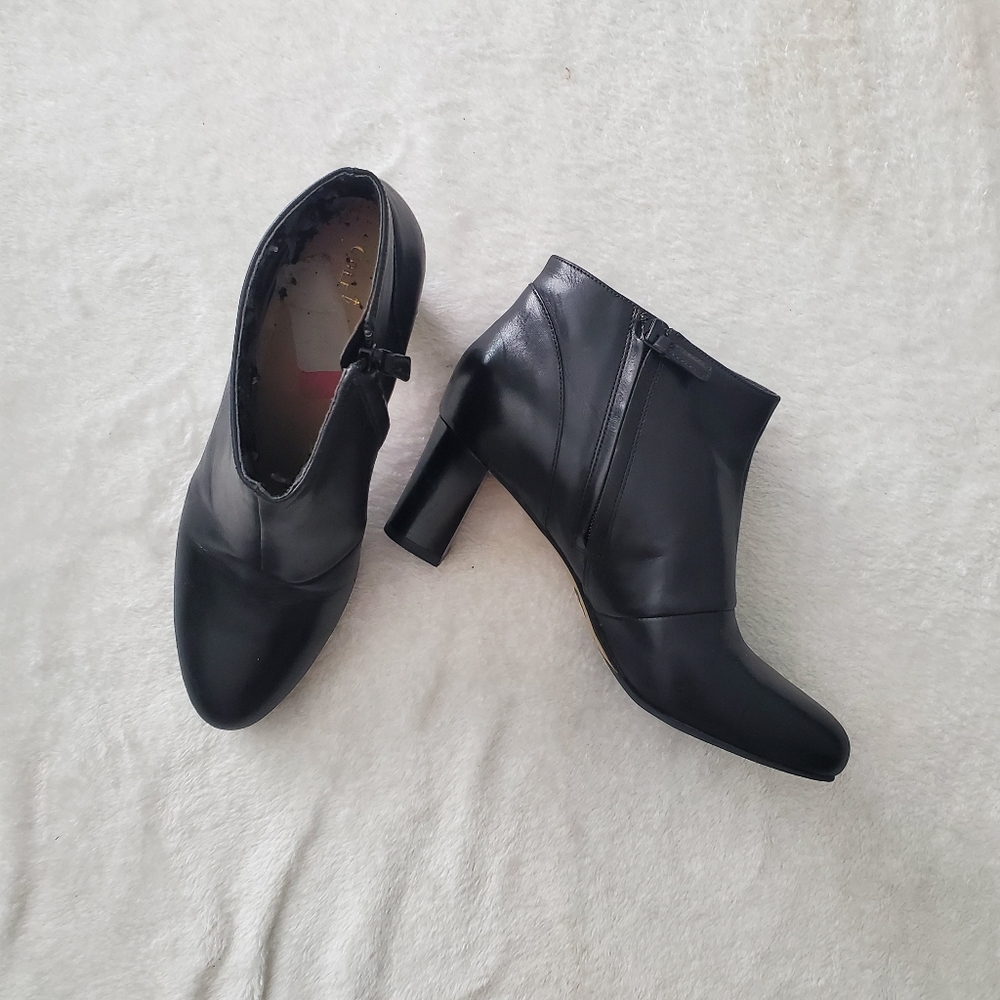 Cole Haan Black Heeled Ankle Booties Women's 8.5